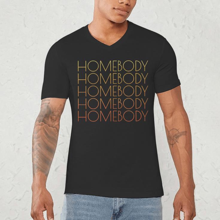 HOMEBODY For Men And Women Introverts Fun Graphic Men's V-Neck T-Shirt HOMEBODY For Men And Women Introverts Fun Graphic Men's V-Neck T-Shirt