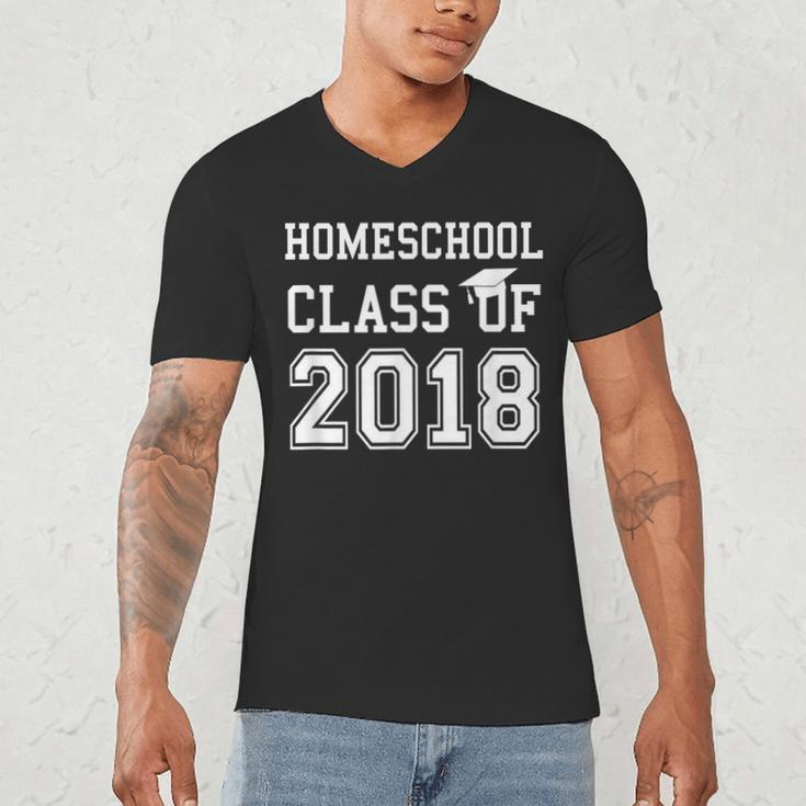 Homeschool Graduation Shirt Class Of 2018Shirt Men's V-Neck T-Shirt