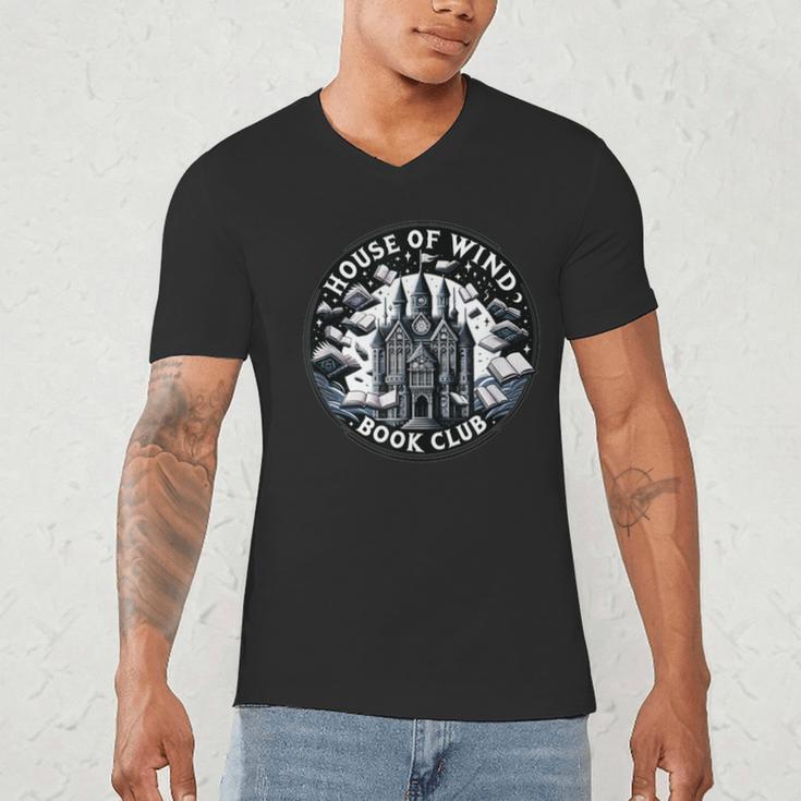 House Of Wind Book Club Fantasy Men's V-Neck T-Shirt