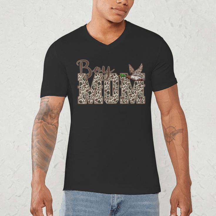 Hunting Boy Mom Duck Camouflage Camo Preppy Camo Dad Men's V-Neck T-Shirt