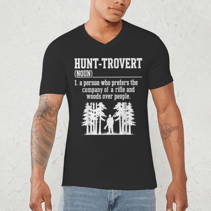 Huntrovert Introvert Hunting Men's V-Neck T-Shirt Huntrovert Introvert Hunting Men's V-Neck T-Shirt