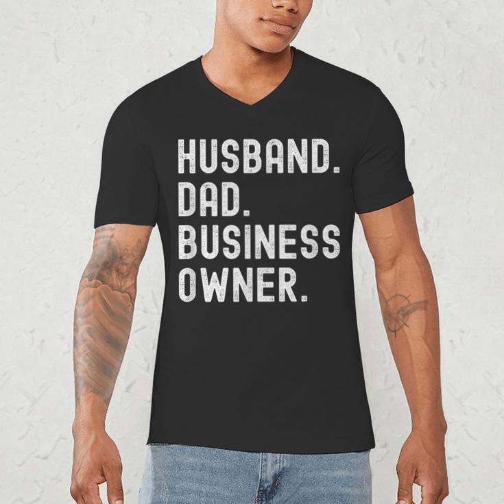 Husband Dad Business Owner CEO Entrepreneur Men Men's V-Neck T-Shirt