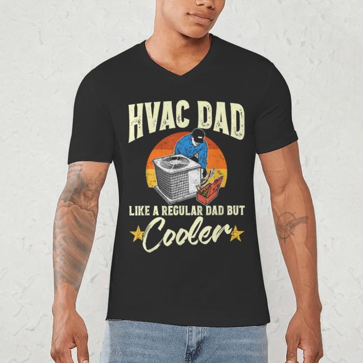 HVAC Dad But Cooler HVAC Technician Father Men's V-Neck T-Shirt