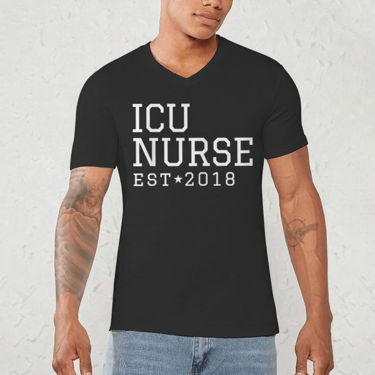 ICU Nurse 2018 Graduation Nurse RN Men's V-Neck T-Shirt