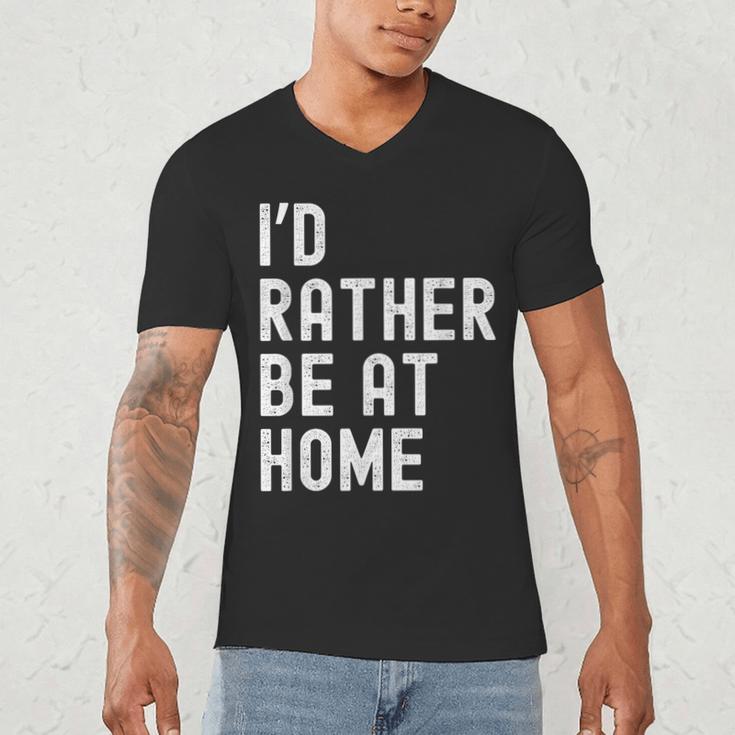 I'd Rather Be At Home Antisocial Introvert Tee Men's V-Neck T-Shirt