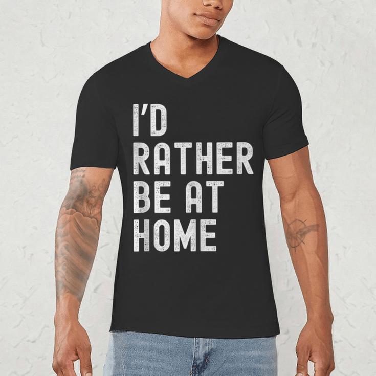 I'd Rather Be At Home Antisocial Introvert Tee Men's V-Neck T-Shirt I'd Rather Be At Home Antisocial Introvert Tee Men's V-Neck T-Shirt