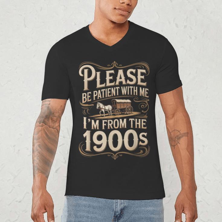 I'm From The 1900s Old Humor Boomer Dad Father's Day Men's V-Neck T-Shirt