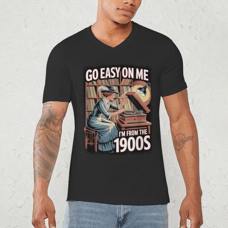 I'm From The 1900s Vinyl Record Lover For Women Men's V-Neck T-Shirt