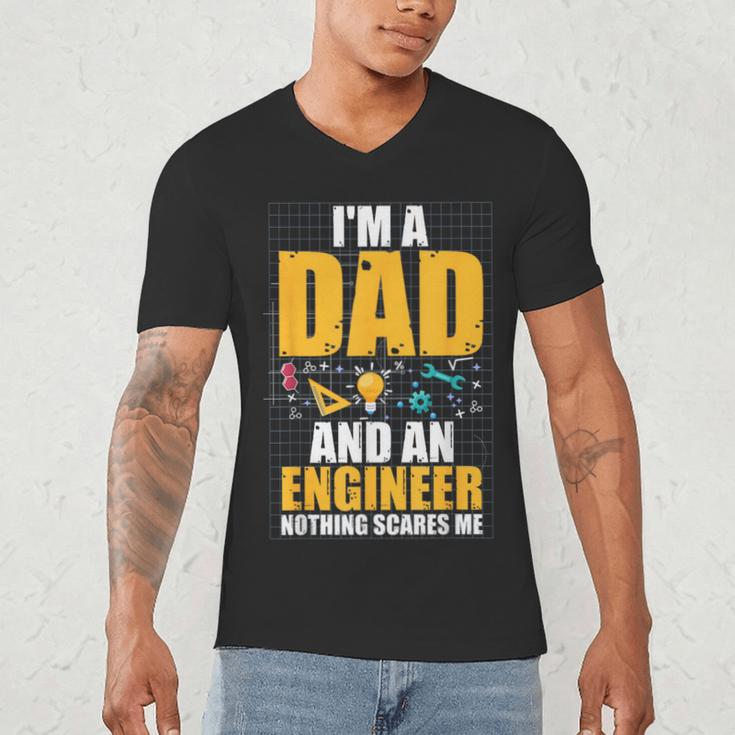 I'm A Dad And Engineer Father Day Engineering Men's V-Neck T-Shirt