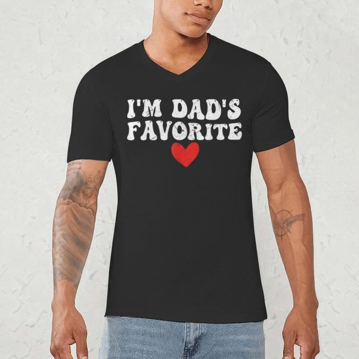 I'm Dad's Favorite Sarcastic Father's Day Men's V-Neck T-Shirt