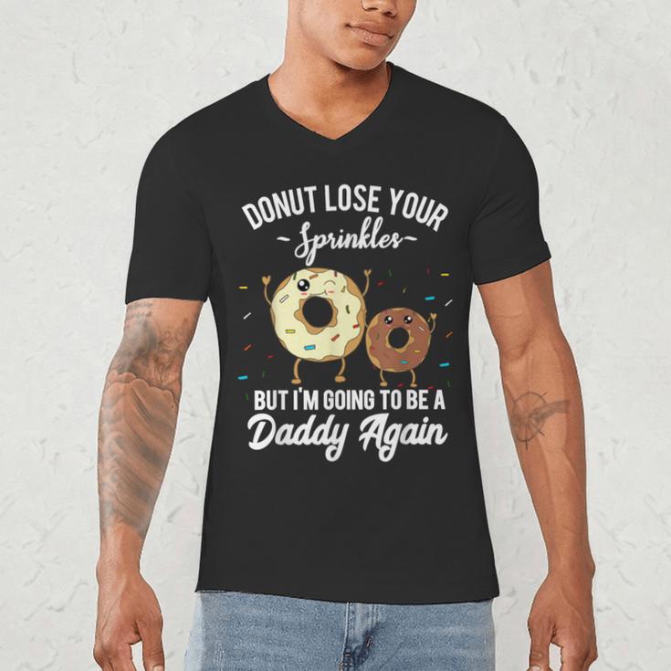 I'm Going To Be a Daddy Again Pregnancy Announcement Quote Men's V-Neck T-Shirt I'm Going To Be a Daddy Again Pregnancy Announcement Quote Men's V-Neck T-Shirt