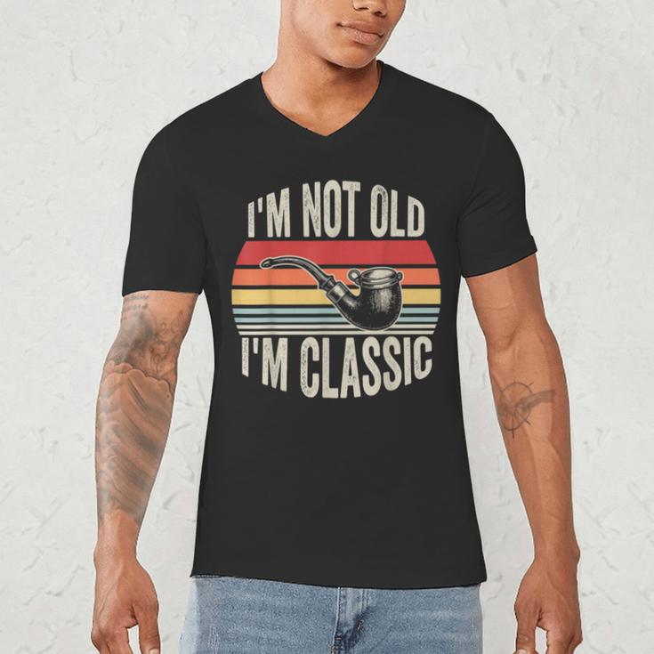 I'm Not Old I'm Classic Pipe Nostalgia Men's V-Neck T-Shirt I'm Not Old I'm Classic Pipe Nostalgia Men's V-Neck T-Shirt