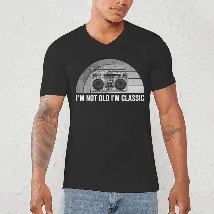 I'm Not Old I'm Classic Retro Boombox Nostalgia Men's V-Neck T-Shirt I'm Not Old I'm Classic Retro Boombox Nostalgia Men's V-Neck T-Shirt