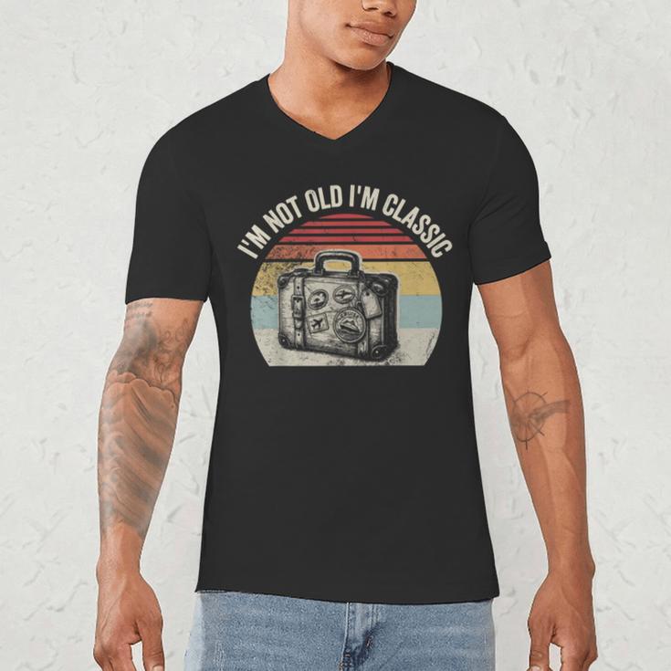 I'm Not Old I'm Classic Travel Nostalgia Men's V-Neck T-Shirt I'm Not Old I'm Classic Travel Nostalgia Men's V-Neck T-Shirt