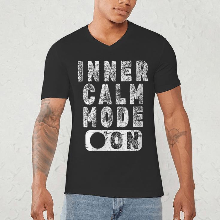 Inner Calm Mode On Introvert Saying Men's V-Neck T-Shirt Inner Calm Mode On Introvert Saying Men's V-Neck T-Shirt