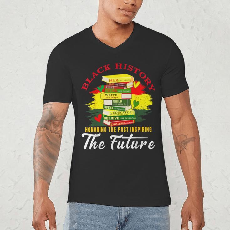 Inspired Book History Leaders Celebrate History Month Men's V-Neck T-Shirt