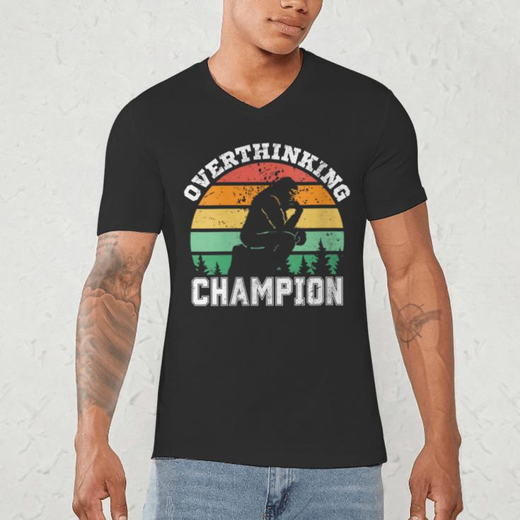INTJ Introverts Shy Introvert Overthinking Champion Men's V-Neck T-Shirt INTJ Introverts Shy Introvert Overthinking Champion Men's V-Neck T-Shirt