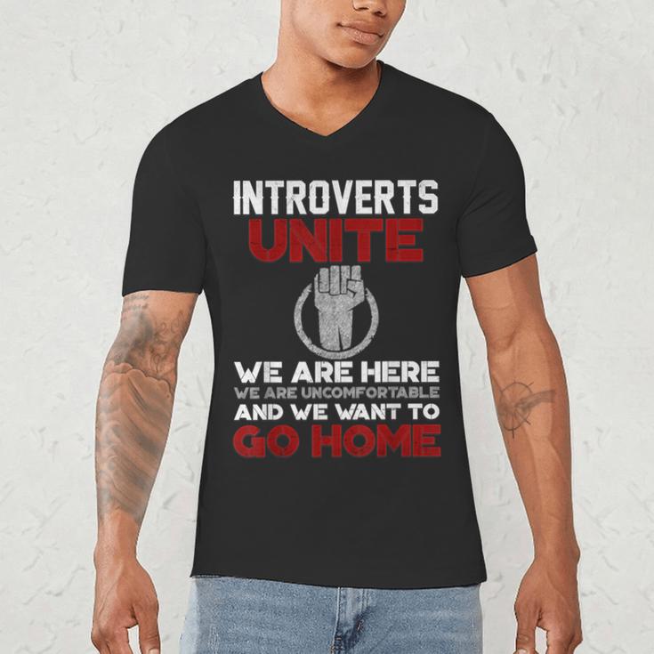 INTP Introverts Unite Anti Social For Men Women Men's V-Neck T-Shirt