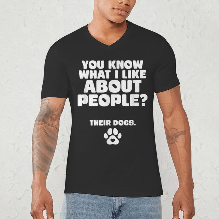 Introvert Animal Dog Owner Men's V-Neck T-Shirt