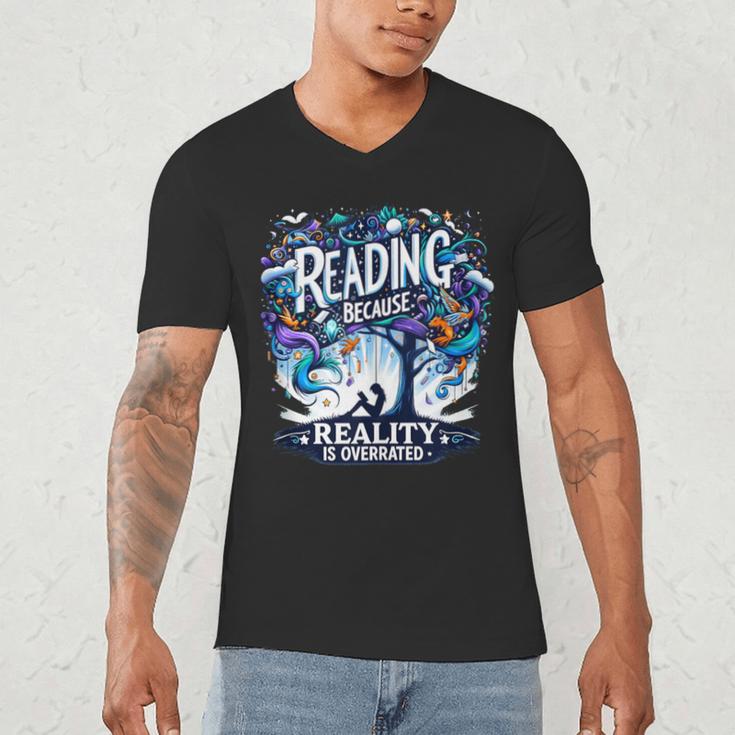 Introvert Reader Bibliofile Bookworm Loves Books Men's V-Neck T-Shirt Introvert Reader Bibliofile Bookworm Loves Books Men's V-Neck T-Shirt
