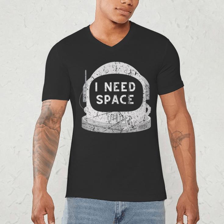 Introvert Space Helmet I Need Space Men Women Men's V-Neck T-Shirt