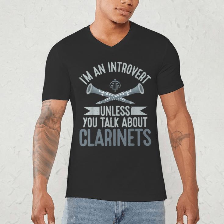 Im An Introvert Unless You Talk About Clarinets Men's V-Neck T-Shirt Im An Introvert Unless You Talk About Clarinets Men's V-Neck T-Shirt