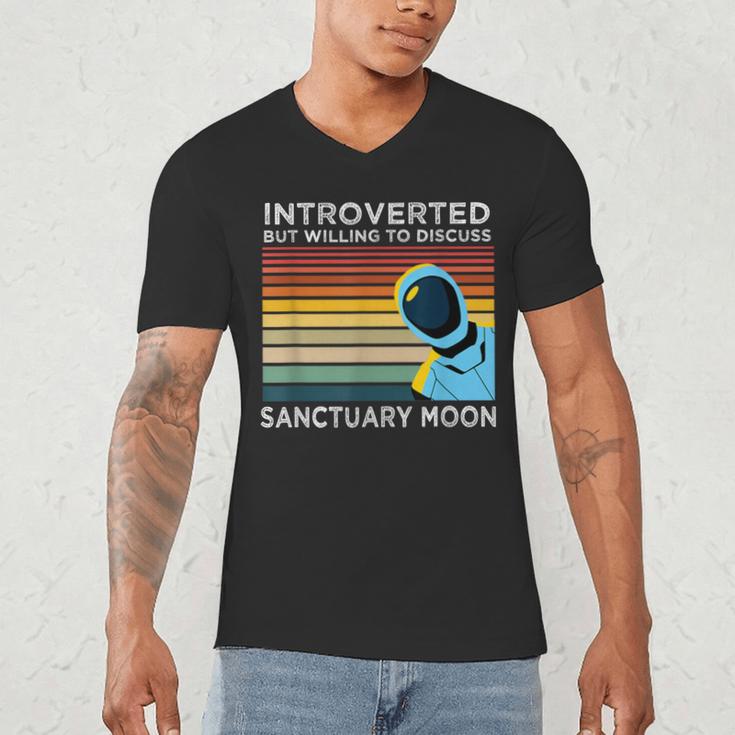 Introverted But Willing To Discuss Sanctuary Moon Men's V-Neck T-Shirt Introverted But Willing To Discuss Sanctuary Moon Men's V-Neck T-Shirt