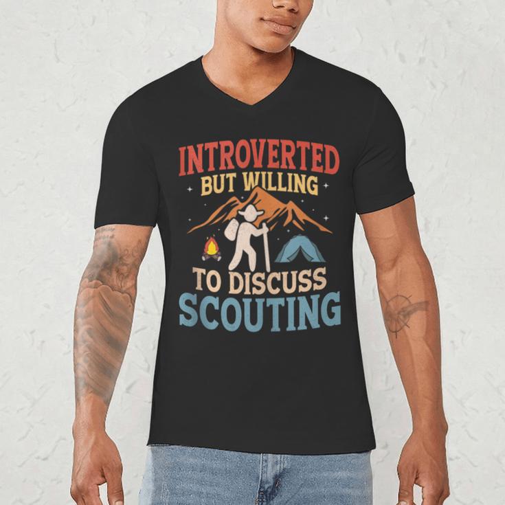 Introvert's Scouting Passion Men's V-Neck T-Shirt Introvert's Scouting Passion Men's V-Neck T-Shirt