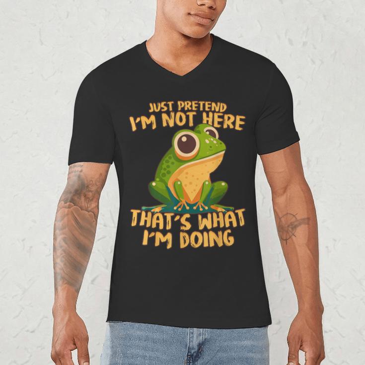 Introverts Thats What Im Doing Just Pretends Men's V-Neck T-Shirt Introverts Thats What Im Doing Just Pretends Men's V-Neck T-Shirt