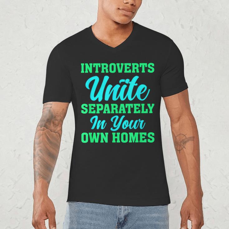 Introverts Unite Introvert Antisocial Sarcasm Anti Social Men's V-Neck T-Shirt Introverts Unite Introvert Antisocial Sarcasm Anti Social Men's V-Neck T-Shirt