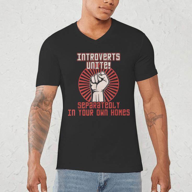 Introverts Unite Introverting Introverts At Home Men's V-Neck T-Shirt Introverts Unite Introverting Introverts At Home Men's V-Neck T-Shirt
