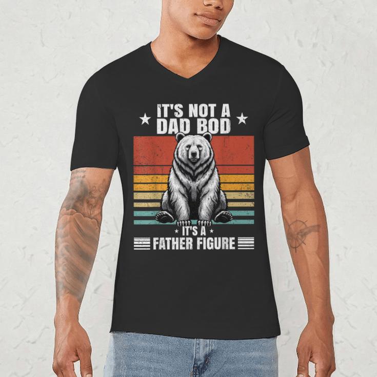 It's Not A Dad Bod It's Father Figure Bear Vintage Men's V-Neck T-Shirt