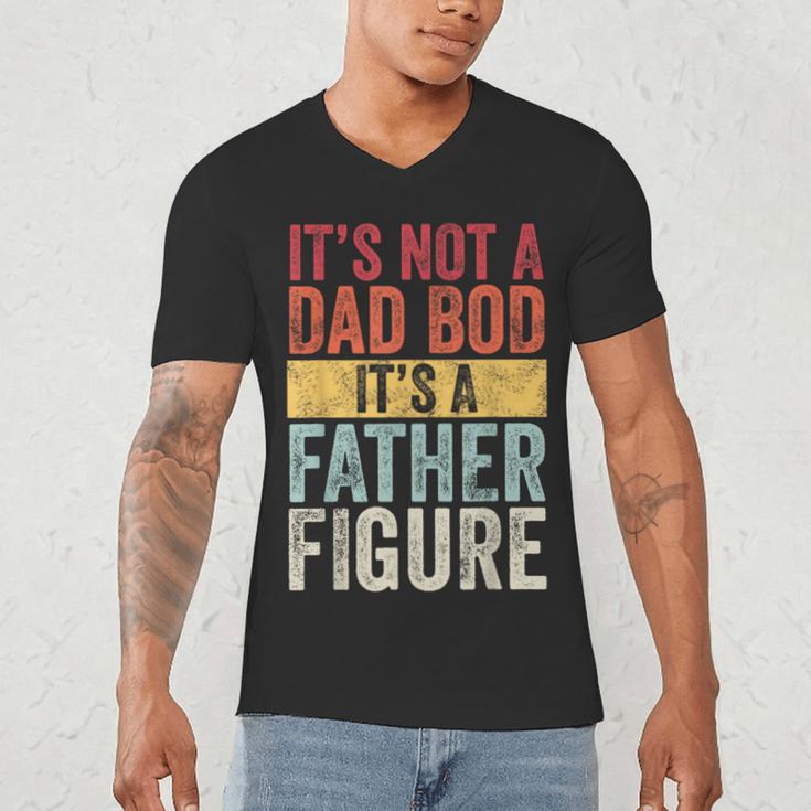It's Not A Dad Bod It's A Father Figure Retro VintageShort Sleeve Men's V-Neck T-Shirt