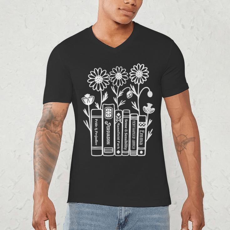Jane Austen Books Men's V-Neck T-Shirt