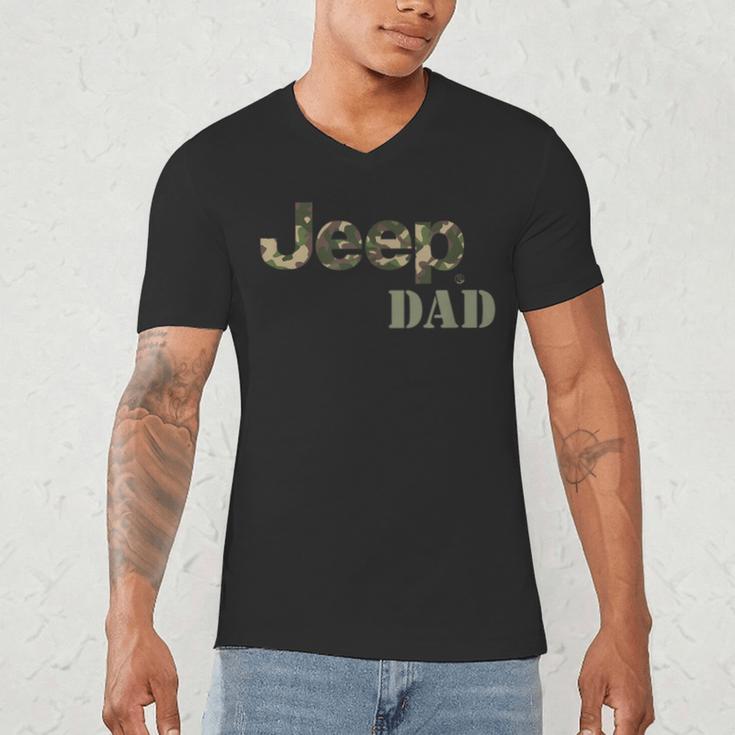 Jeep Dad Officially Licensed Men's V-Neck T-Shirt