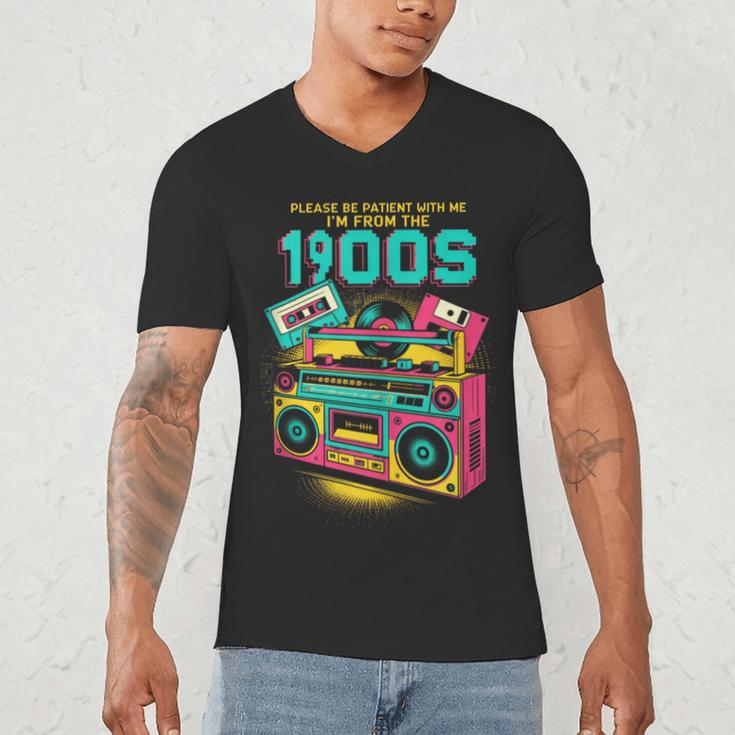 Joke 90s Please Be Patient With Me I'm From The 1900s Men's V-Neck T-Shirt Joke 90s Please Be Patient With Me I'm From The 1900s Men's V-Neck T-Shirt