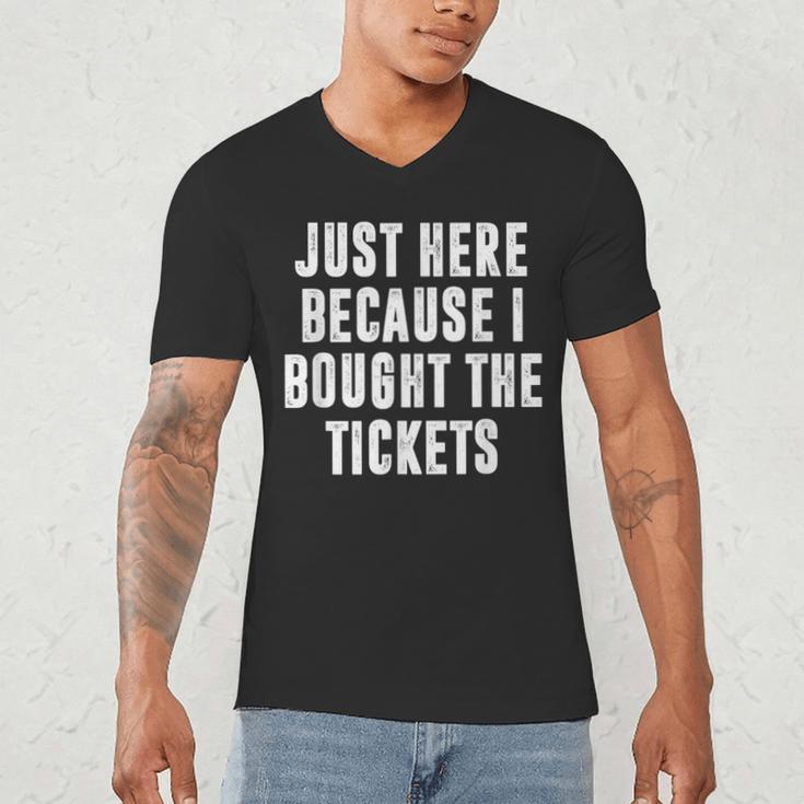 Just Here Because I Bought The Tickets K-Pop Dad Joke Men's V-Neck T-Shirt