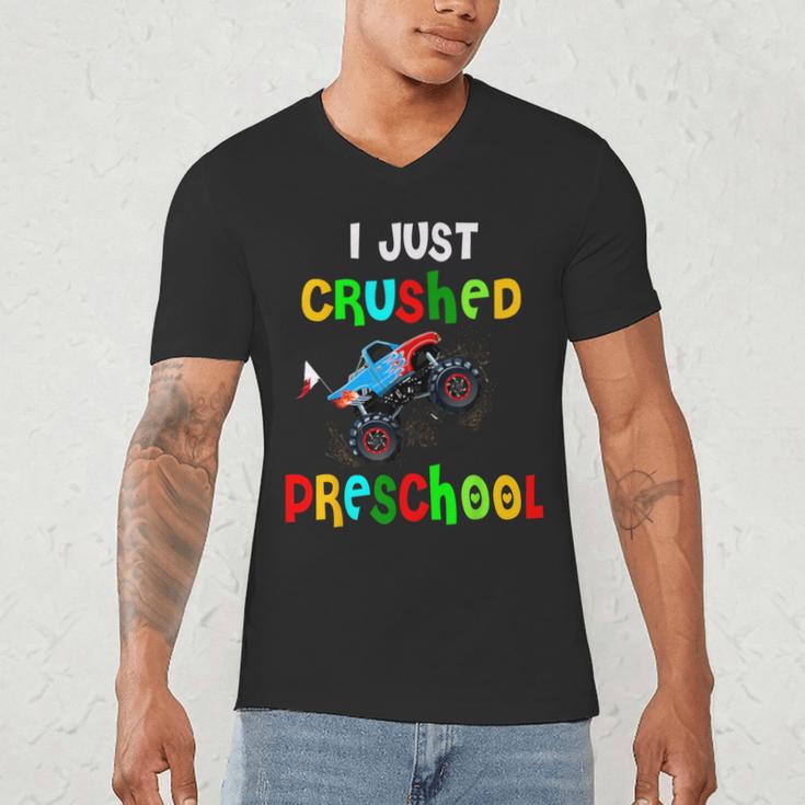 I Just Crushed Preschool Monster Graduation Men's V-Neck T-Shirt