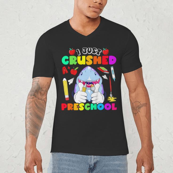 I Just Crushed Preschool Pre-K Preschoolers Graduation Men's V-Neck T-Shirt