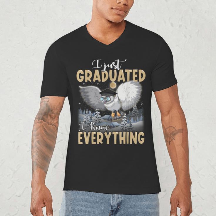 I Just Graduated I Know Everything Graduation Men's V-Neck T-Shirt