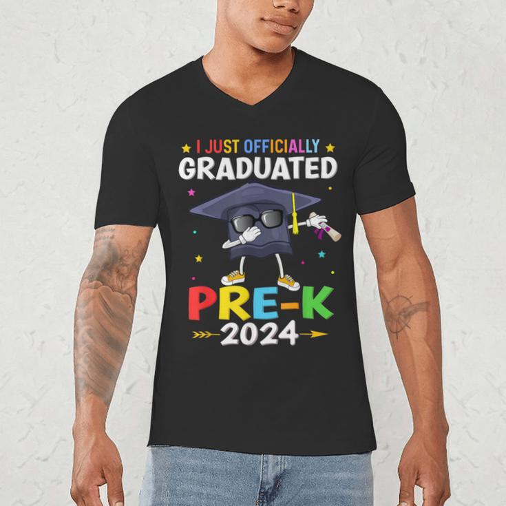 I Just Officially Graduated Pre k Graduation 2024 Pre-K Kids Men's V-Neck T-Shirt
