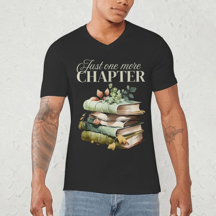 Just One More Chapter Book Lover Men's V-Neck T-Shirt