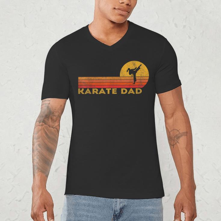 Karate Dad Martial Arts Retro Men's V-Neck T-Shirt