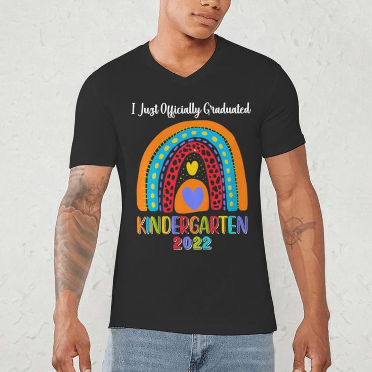 Kids I Officially Graduated Kindergarten Graduation Class Of 2022 Men's V-Neck T-Shirt
