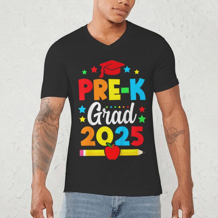 Kids Pre-K Grad 2025 Preschool Graduation 2025 Men's V-Neck T-Shirt