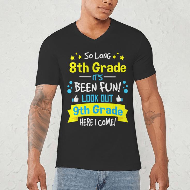 Kids So Long 8th Grade Graduation Here I Come 9th Grade Men's V-Neck T-Shirt