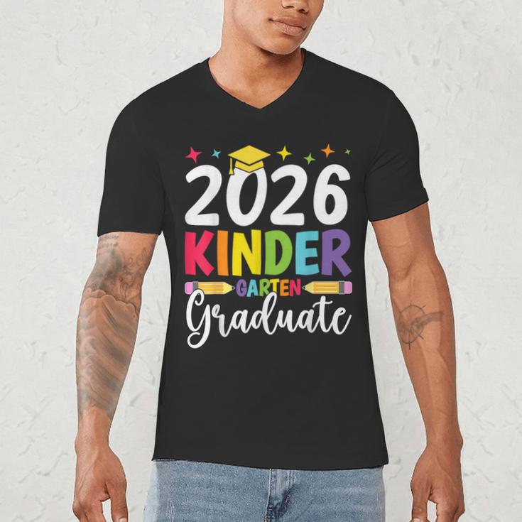 Kindergarten Graduate 2026 Preschool Graduation Kid Boy Girl Men's V-Neck T-Shirt