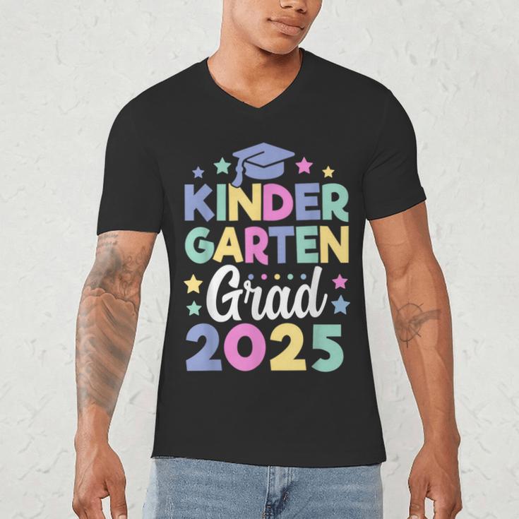 Kindergarten Graduation Kindergarten Grad Kid Girl Boy 2025 Men's V-Neck T-Shirt