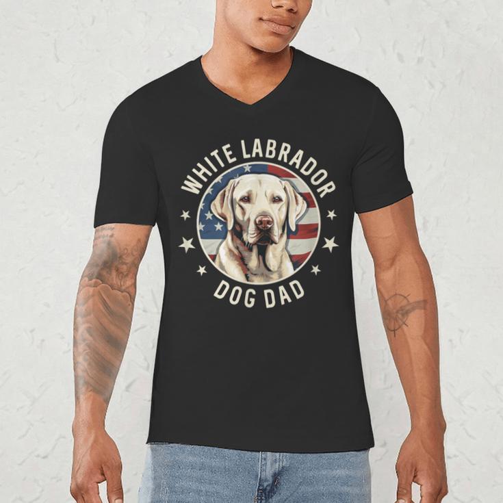 Labrador Retriever Dog Dad Men's V-Neck T-Shirt
