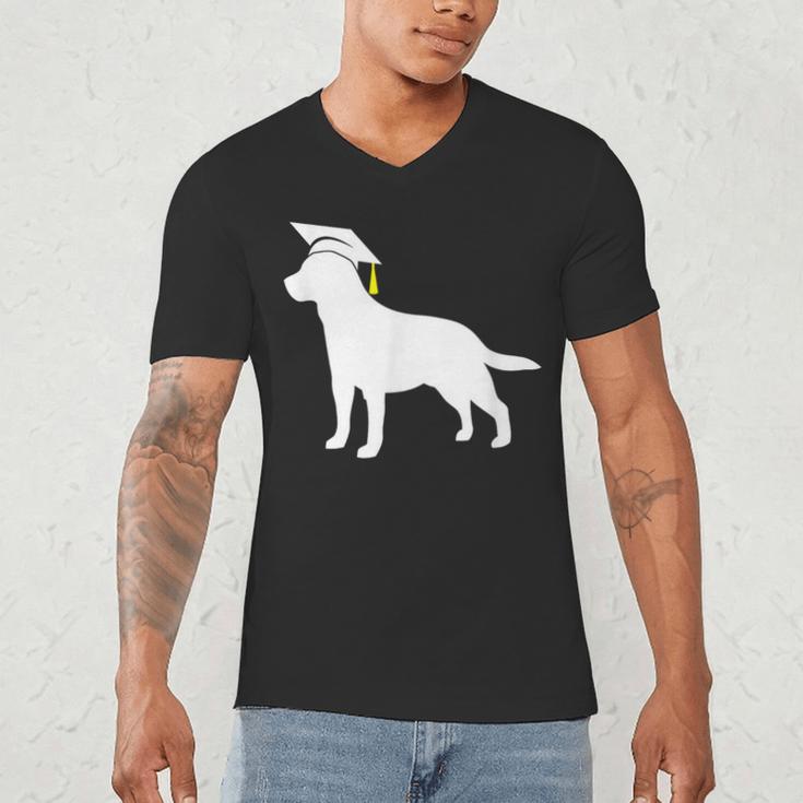 Labrador Retriever Graduation Dog Graduate For Men Women Kids Men's V-Neck T-Shirt